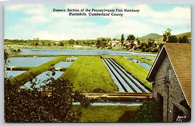 Hunstdale Pennsylvania~Eastern Section Of Fish Hatchery~Cumberland County~Vtg PC • $3.30