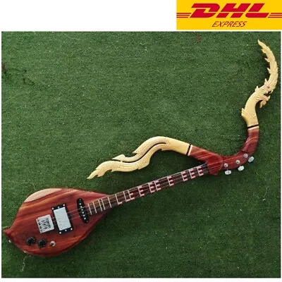 Mandolin Folk Guitar Thai Isan Phin Acoustic Electric String Instrument Naga • $447.44