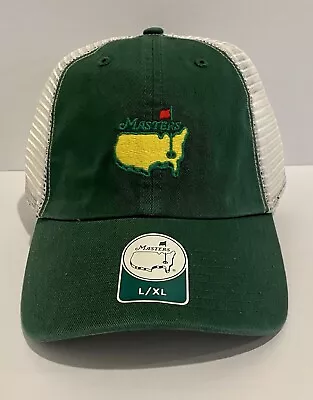 Masters Tournament Fitted Stretch Green Golf Hat L/XL Size Augusta National • $74.99