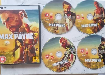 PC DVD ROM Max Payne 3 - 4 Disc Set • $11.90