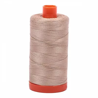 Beige (2314) Aurifil Mako 50 Wt Egyptian Cotton Thread - 1422 Yds - Large Spool  • $13.40