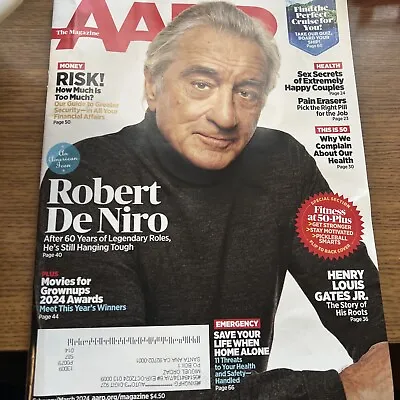 AARP The Magazine Febb/March 2024 Robert DeNiro-Double Issue-Fit In Your 50’s • $11.99