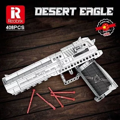 Building Blocks Set MOC Military Gun Desert Eagle Pistol Bricks Model Toys • $41.99