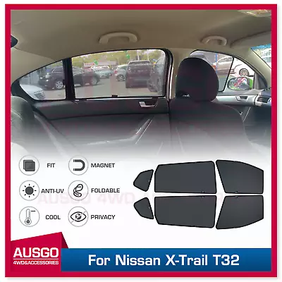 AUSGO Magnetic Window Sun Shade For Nissan X-Trail T32 2014-2022 Mesh Cover 6PCS • $79.11