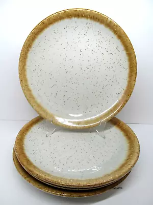 McCoy Pottery Graystone Vintage Set Of 4 Speckled 10 3/8  Dinner Plates EUC • $79