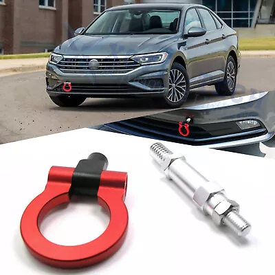 Sporty Red Track Racing Aluminum CNC Tow Hook For Volkswagen Jetta MK6 2011-2016 • $23.49