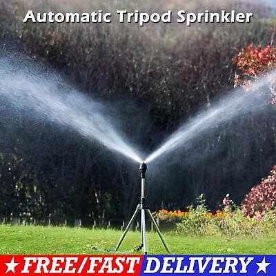 Automatic Rotating Sprinkler W/Tripod 360-Degree Watering Nozzle For Garden US • $19.99