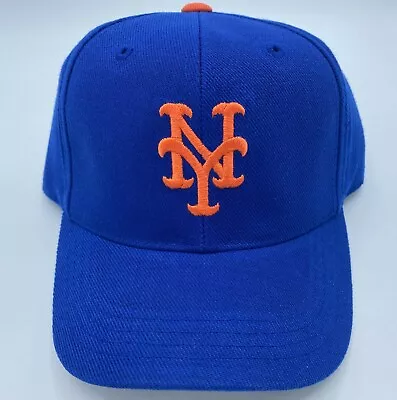 NWT MLB New York Mets  Youth Structured Curved Brim Snap-Back Cap Hat NEW! • $9.99