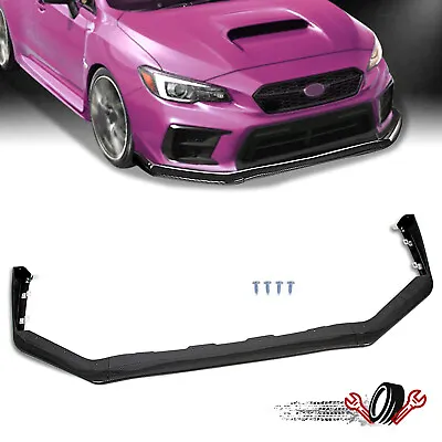 For 15-21 Subaru WRX Carbon Fiber V-Limited Style Front Bumper Lip Splitter • $43.90