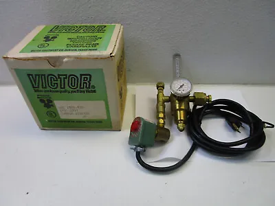 Victor 0781-2727 HRF2480-320 Gas Regulator / Flowmeter - With Shut Off Valve. • $225