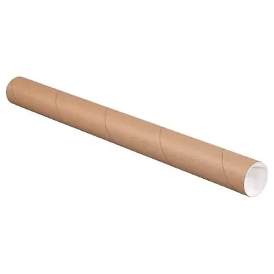 Mailing Tubes With Caps 2 L X 15 W 50-Pack | Cardboard Tube Mailer For Post... • $90.73