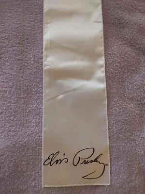 Elvis Presley Signature White Scarf Concert Style New • $20