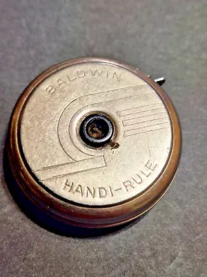 Vintage Baldwin Handi-Rule 72  Metal Snap Back Pocket Tape Measure Made In USA • $10