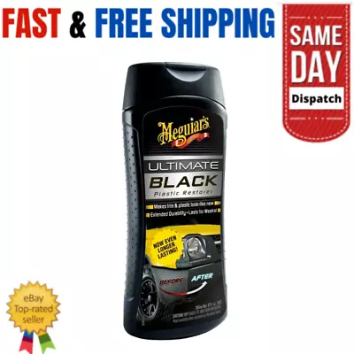 Meguiars Car Black Plastic Restorer Fluid Ultimate Trim Protect Restore - 12 Oz. • $14.87