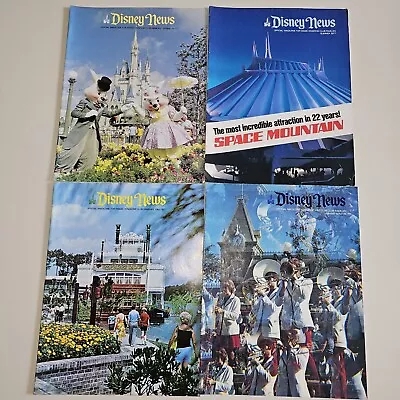 Disney News Magazine 1977 Lot Of 4 Issues Spring Summer Fall Winter • $22.50