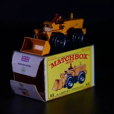 Matchbox 43b Aveling Barford Tractor Shovel | Original Box | 1962 • £29.99
