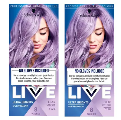 2x Schwarzkopf Live Intense Colour Permanent Or Semi Permanent Hair Dye-Various  • £17.50