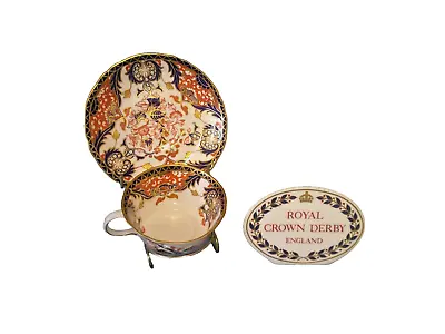 Royal Crown Derby Kings - Imari Pattern Tea Cup & Saucer Date 1904 • £30