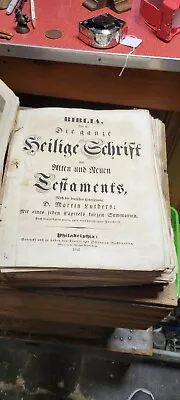 Rare Old Vintage Antique 1841 Philadelphia PA German Pennsylvania Dutch Bible • $74.99