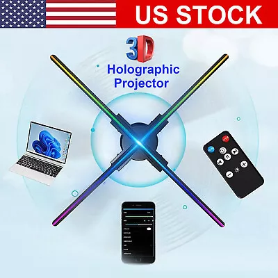 60cm WIFI 3D Holographic Projector 720 LED Fan Hologram Player Advertising Kit • $180.49