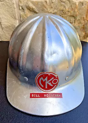 Vtg Superlite Aluminum Fibre-Metal Hard Hat Helmet Liner 8 Rivet - MKCO RAIL USA • $129.99