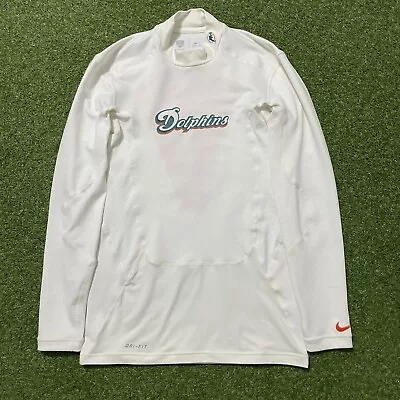 Nike Dri Fit Miami Dolphins Shirt Training Athletic Fit Womens L  Large • $39.99