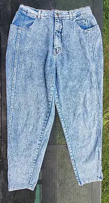 VTG STEFANO Mom Jeans Women’s Size 20 (32x27.5) Acid Washed Button Fly • $25