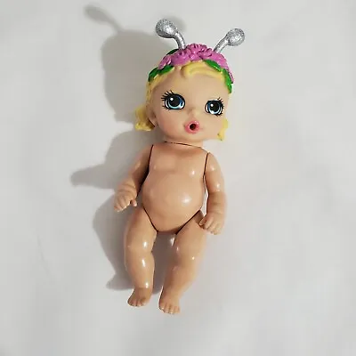 $4.99 • Buy Zapf Creations Baby Born 4” Girl Doll Blonde Hair Blue Eyes Antennas *RARE*