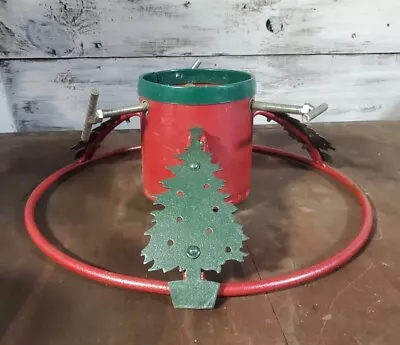 Christmas Tree Stand Cast Iron Custom Built RARE AND VINTAGE • $64.95