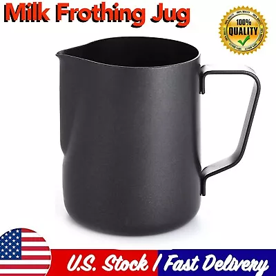 350ml Milk Jug Espresso Frothing Pitcher Stainless Steel Frothing Jug • $13.95