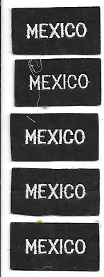 Lot Of 5 British  Vintage R.a.f. Country Shoulder Tab/patches - Mexico (mp 4244) • $1.80