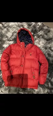 BOYS SIZE LARGE 14 To 16 Ralph Lauren Youth Hooded Puffer Worn Once Looks New • $85