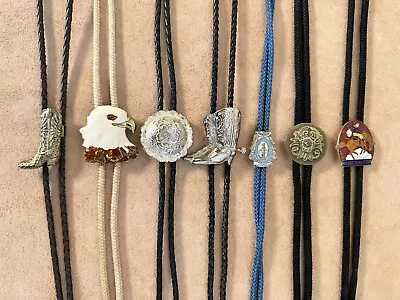 Lot Of 7 Vintage Western Bolo Ties B Stock • $77