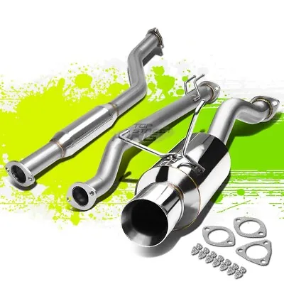 4 ROLLED TIP MUFFLER PERFORMANCE CATBACK EXHAUST KIT FOR 02-05 CIVIC Si EP3 K20A • $150