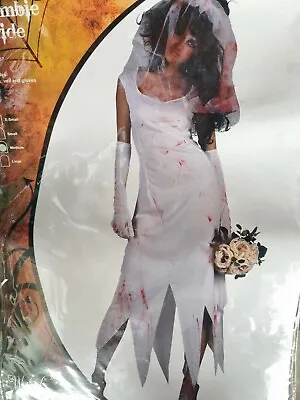 £12.99 • Buy Wicked White Zombie Bride Women Halloween Costume M Size