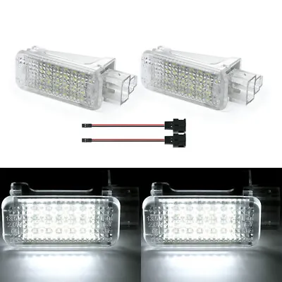 White LED Footwell Door Courtesy Lights For VW CC Passat Golf Tiguan Touareg EOS • $12.55