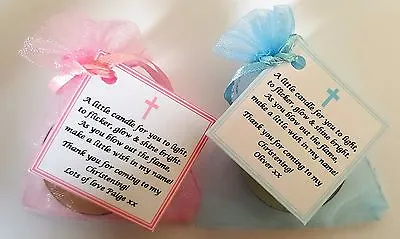 £6.99 • Buy 1-100 Christening, Baptism, First Holy Communion Candle Favours Gifts 