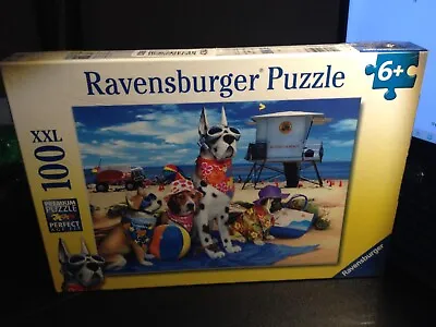 Ravensburger NO DOGS ON THE BEACH 100 Piece XXL Jigsaw Puzzle For Kids SEALED • $15.89