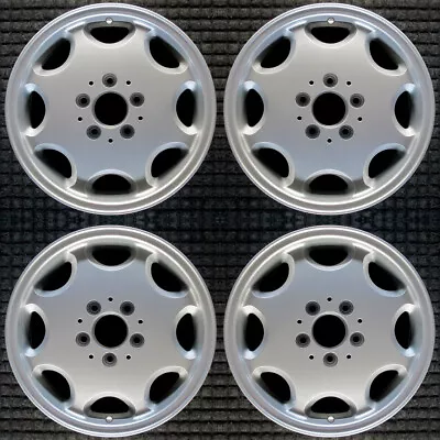 Mercedes-Benz E300D All Silver 15  OEM Wheel Set 1996 To 1997 • $528.20