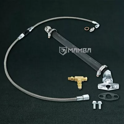 MAMBA Turbo Oil Feed & Return Line Kit HONDA B16 B18 W/ Greddy TD04H Oil-Cooled • $67.40