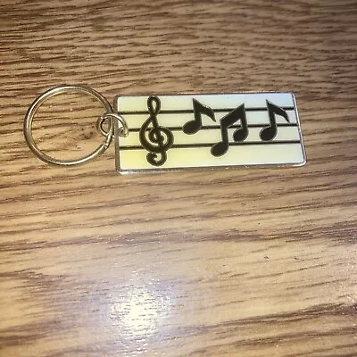 Musical Notes Treble Clef Staff -Keychain • $5.99