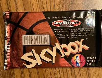 1997-98 Skybox Premium Ser.1 Basketball Card Hobby Pack Michael Jordan Ruby 20k? • $79