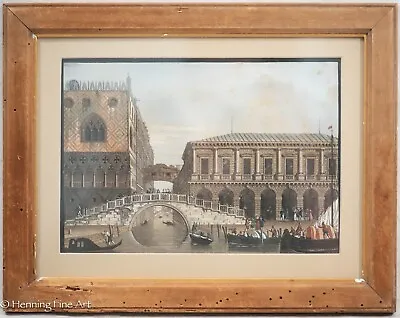 Beautiful Antique Etching Of Venice Italy Bridge Of Sighs 1831 Rare & Fine! • $205