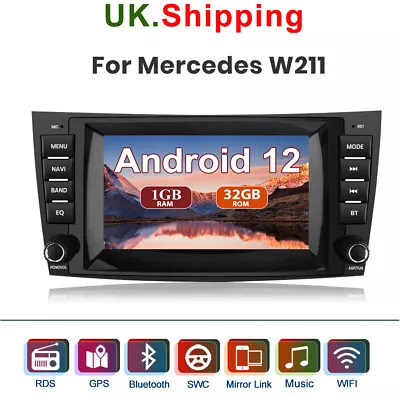 Car Stereo Radio Sat Nav For Mercedes Benz E-class W211 E220 E280 CLASS W219 DAB • £134.99