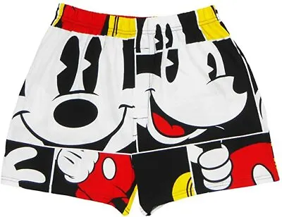 Disney Mickey Mouse Face Boxer Cartoon Print Adult Mens Red Size Small • $14