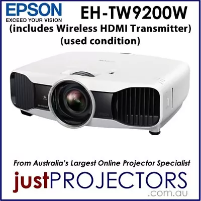 $450 • Buy Epson EH-TW9200W Home Theatre Projector With Wireless HDMI. Used With Fault.