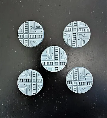 5x 40mm Necromunda Bases Zone Mortalis Warhammer 40k Kill Team Underhive Lot • £4.99