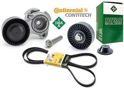 ContiTech Belt 6PK1990 W/INA OE Tensioner 11288624196 + Pulley 11287535860 Set • $129.99