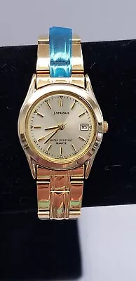 J.Springs Small Quartz Ladies Watch. Gold Tone. New Battery • $5.99