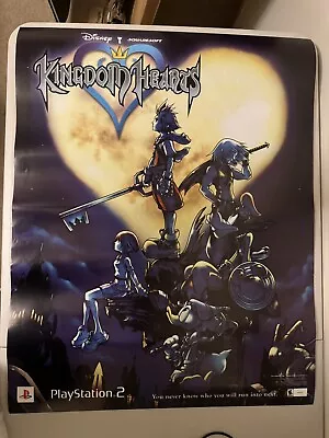 Ps2 Kingdom Hearts Original Retail Promo Poster- Very Good Condition • $84.99